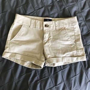 Khaki Midi AE shorts size 0